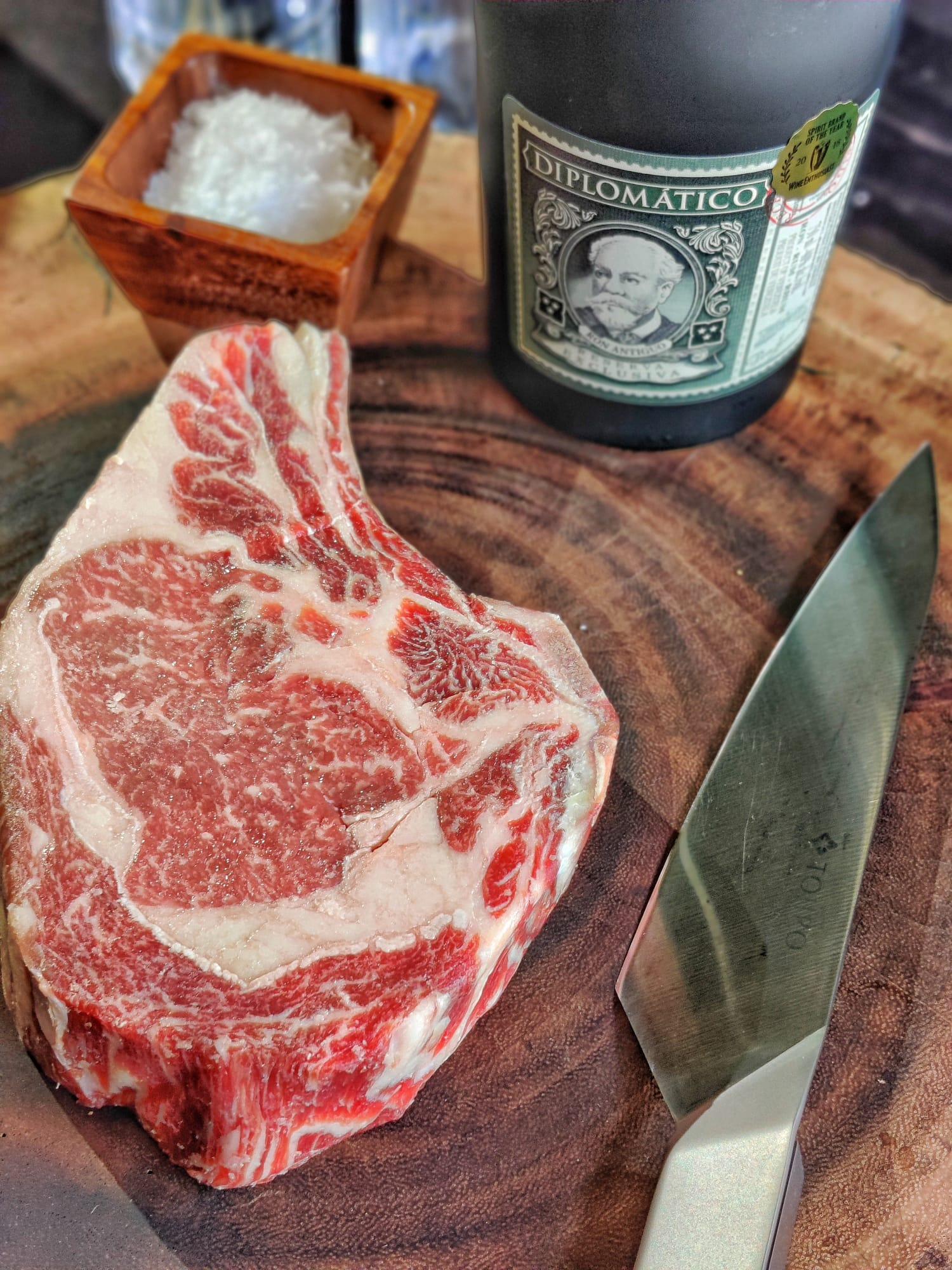 60 Day Dry Aged Bone-In RibEye Aged infused with Diplomatico Rum - Meat N' Bone